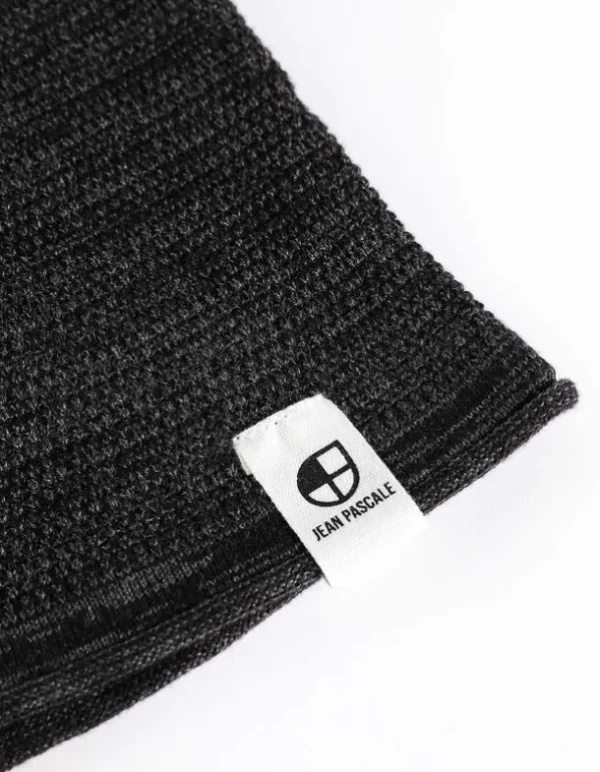 Pullover - Gerollte Abschlüsse - dunkelgrau