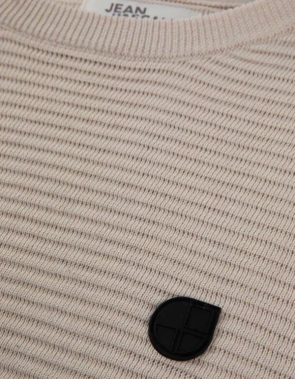 Pullover - Labelpatch - beige