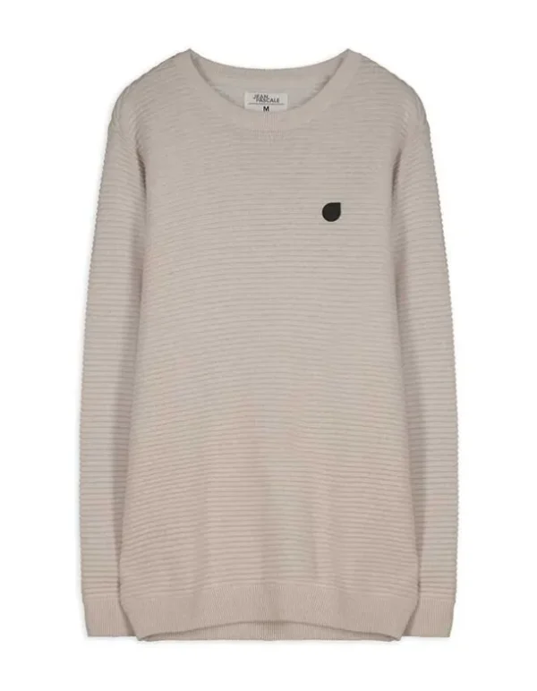 Pullover - Labelpatch - beige