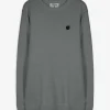 Pullover - Labelpatch - dunkelgrün