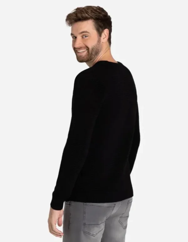 Pullover - Labelpatch - schwarz