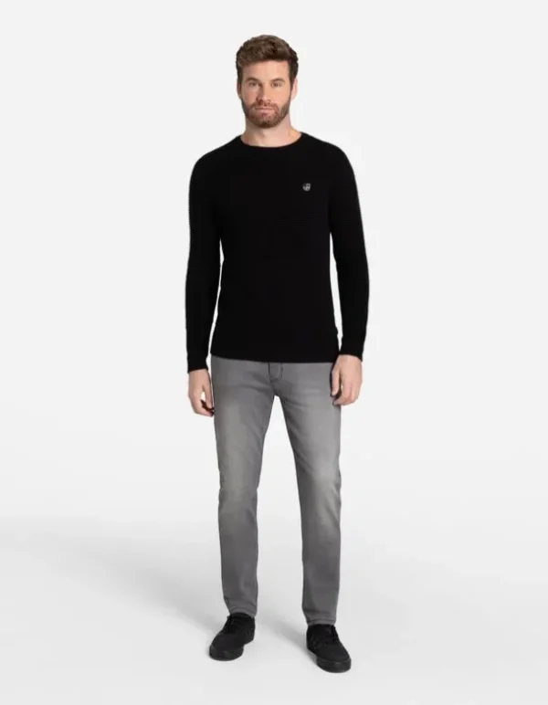 Pullover - Labelpatch - schwarz