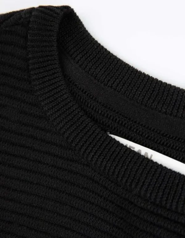 Pullover - Labelpatch - schwarz