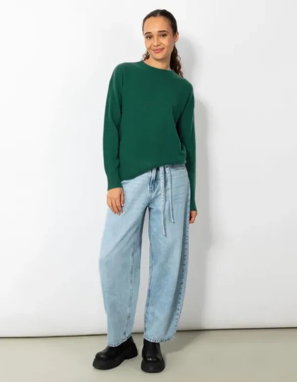 Strickpullover - Kaschmir - dunkelgrün