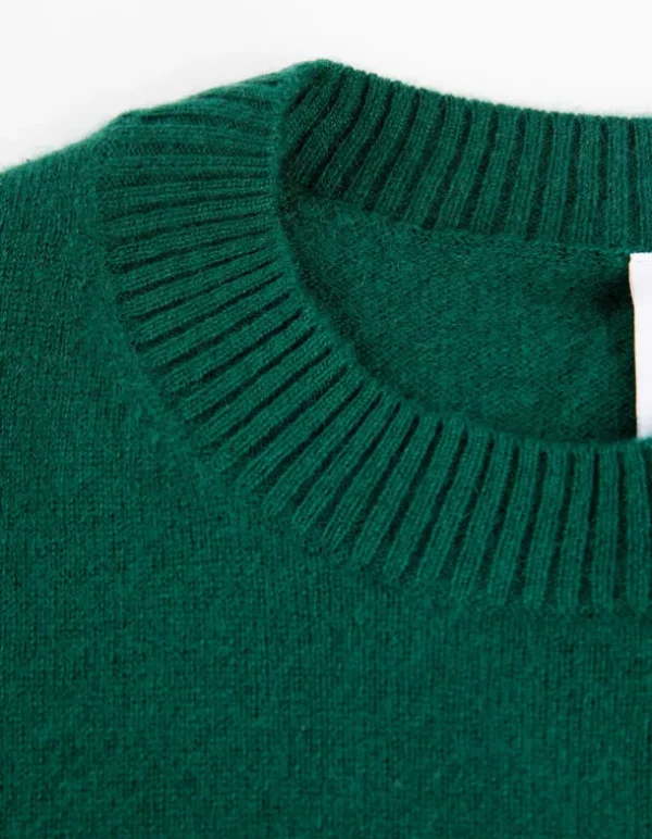 Strickpullover - Kaschmir - dunkelgrün