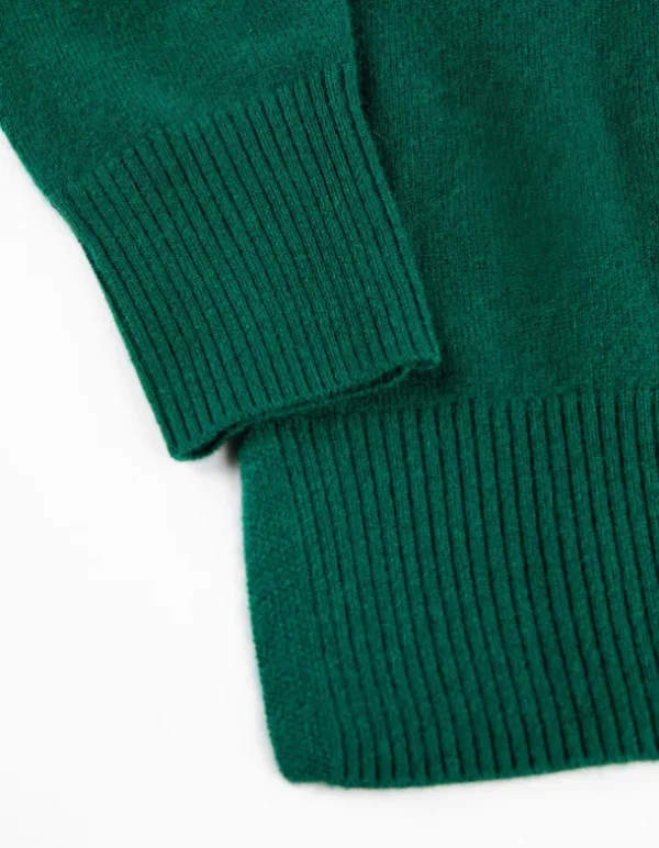 Strickpullover - Kaschmir - dunkelgrün
