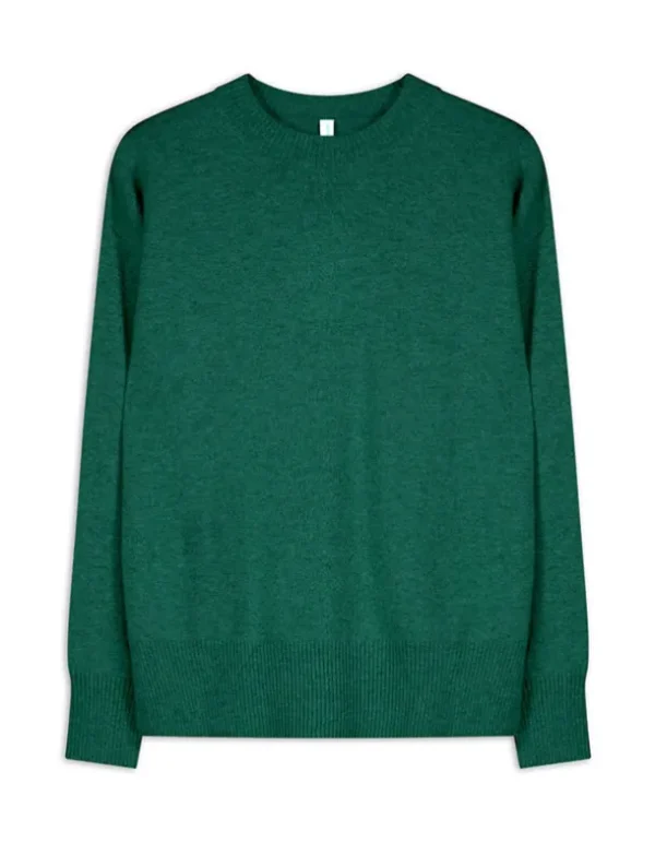 Strickpullover - Kaschmir - dunkelgrün